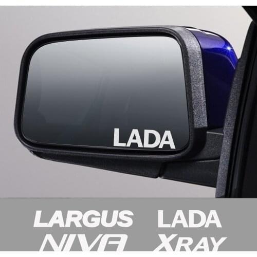 4PCS Car Rearview Mirror Reflective Graphical Vinyl Stickers For Lada Xray Largus Niva Auto Mirror Decoration Decals Accessories
