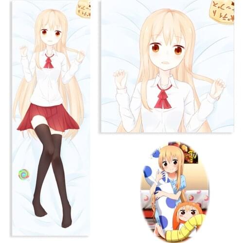 Anime Himouto! Umaru-chan Long Pillow Case Cosplay Doma Umaru Cover Hugging Body Peach Skin Pillowcase fashion Printed