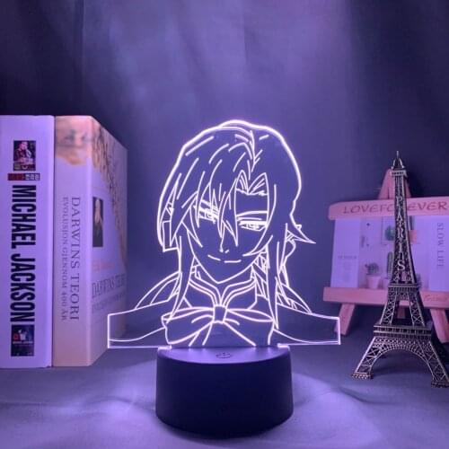 Brangdy New Seraph of The End Led Light for Home Decoration Birthday Gift Manga 3D Night Lamp Ferid Bathory Seraph of The End
