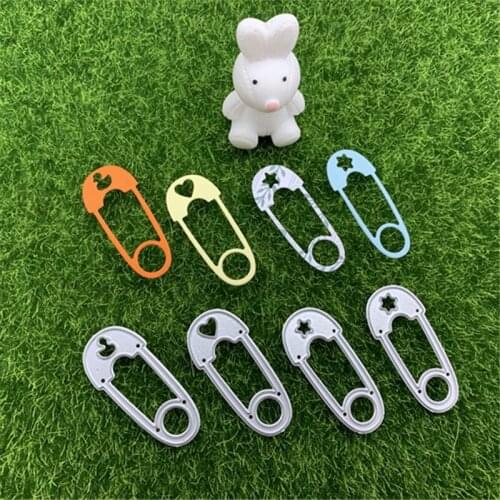 4PCS Love Pentagram Animal Duckling Pin Hand Embossed DIY Album Scrapbook Greeting Card Decoration Metal Cutting Mould