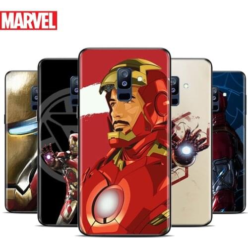 Marvel Iron Man For Samsung Galaxy A9 A8 Star A8S A7 A6 A6S A5 A3 Plus 2018 2017 2016 A750 Black Phone Case