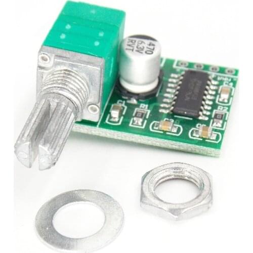 Super Mini PAM8403 DC 5V 2 Channel USB Digital Audio Amplifier Board Module 2 * 3W Volume Control with Potentionmeter Switch