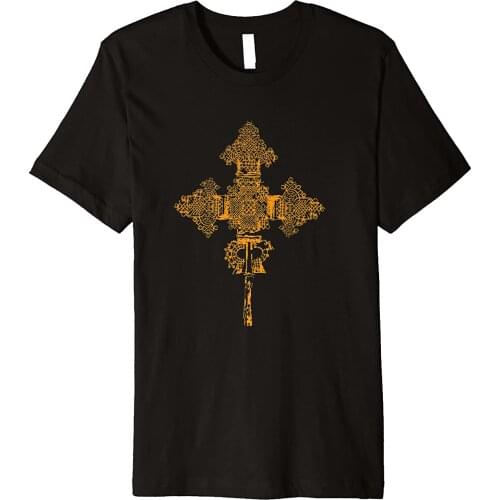 Ethiopian Orthodox Church Cross Mens T-Shirt Summer Cotton Short Sleeve O-Neck Unisex T Shirt New S-3XL