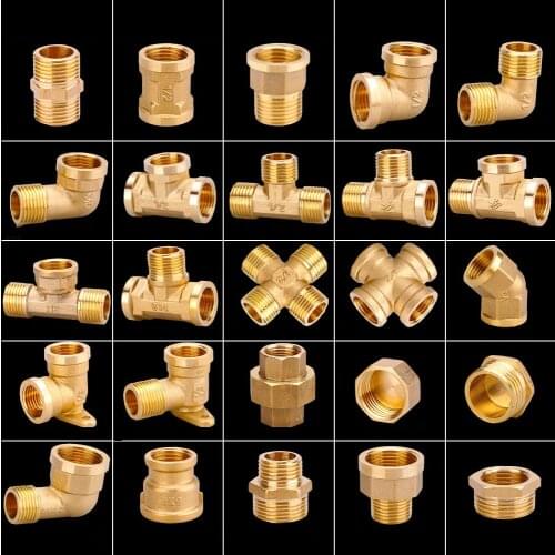 1PCS Water pipe plumbing fittings 6 points to 4 points copper reducing inner wire hose outlet double inner wire pair connector