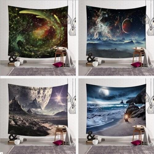 3d Galaxy Tapestry Space Wall Tapestry for Wall Decoration Fabric Tapestry Hanging Wall Tapestries 100x150/130*150/150*230cm