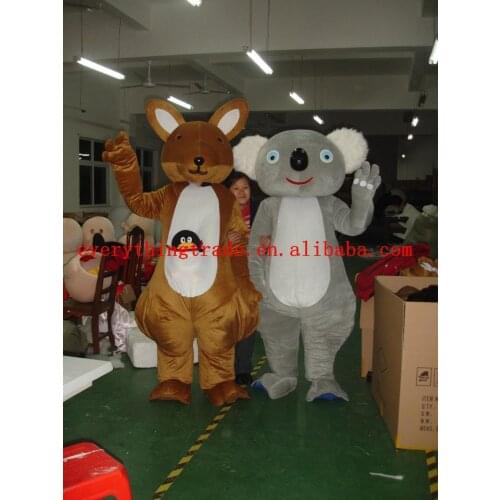 Hot selling 2014 new Cartoon Adult lovely bear and mouse Mascot costume Fancy Dress party Costume adult size