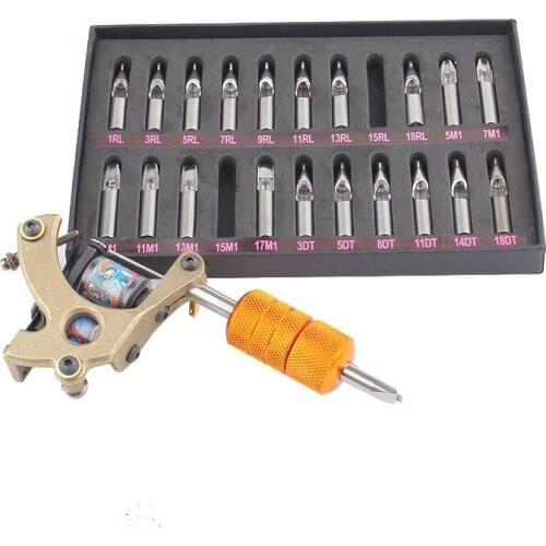 Stainless steel tattoo needle mouth complete model needle mouth set permanent tattoo machine auxiliary supplies