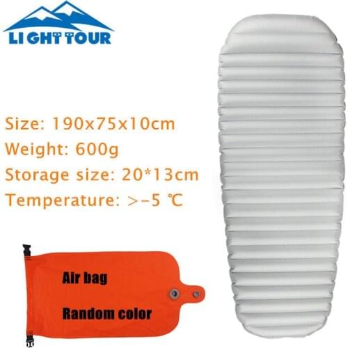 Camping Mat With Air Bag Portable Folding Sleeping Pad Moisture-Proof Inflatable Mattress Air bed For Outdoor Hiking Tent Mats