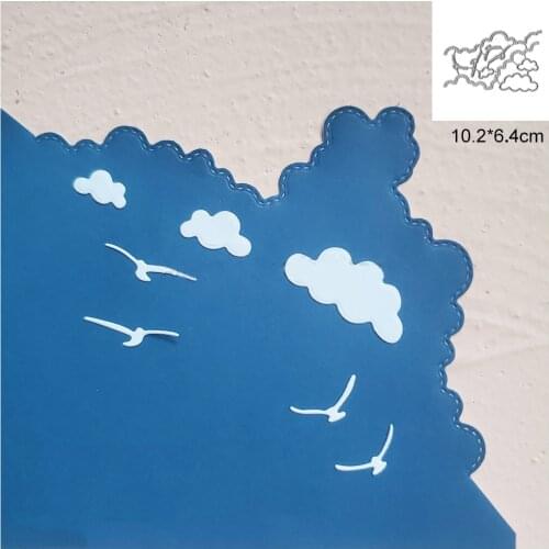 Sky Metal Cutting Dies Scrapbooking Embossing Folder for Card Making Craft Mold Photo Alum DIY Slimline Die Cut Mold