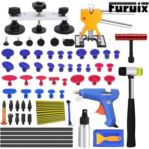 Paintless Dent Repair Kit Dent Puller ToolsGold Dent Lifter for Car Hail Damage Dent & Ding Remover