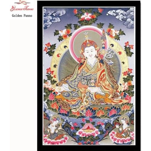 Golden Panno Needlework DIY DMC Cross stitch Sets For Embroidery kits Precise unprinted religion Patterns Counted Cross-stitch07