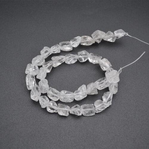 Natural Clear Rough Crystal Quartz Small Nugget Stone Loose Beads DIY Jewelry Making Supplies