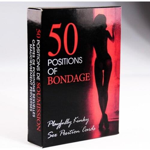 New Adult Couple Erotic Love Bed Posture Playing Cards Board Games Crossborder Sexy Nude Bedroom Commands Card