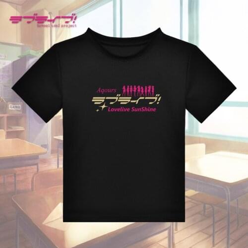 New LoveLive!Sunshine!! Aqours T-shirt Anime Love Live T shirt cotton Fashion Men Women Tees