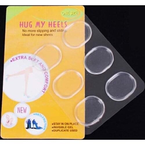 Wholesale Foot care antifatigue free paste transparent heel paste anti slip silicone heel sticky pad as high heel shoes accessor
