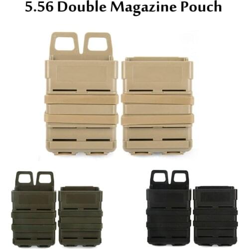 Wholesale Tactical 5.56 7.62version of FAST MAG quick pull M4 Magazine Pouch Outdoor module combination two sets Black Green Tan