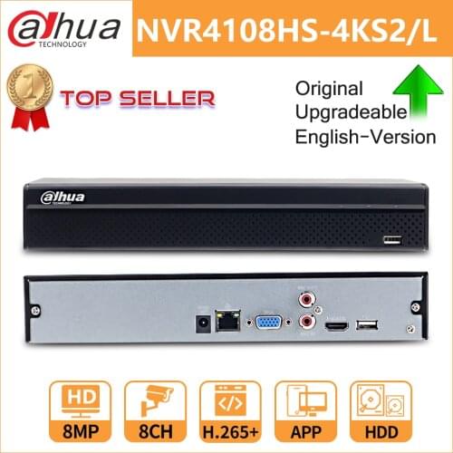 Dahua NVR 4K 8MP 8CH NVR4108HS-4KS2 H.265 Network Video Recorder Cam For Thrid Brand Camra
