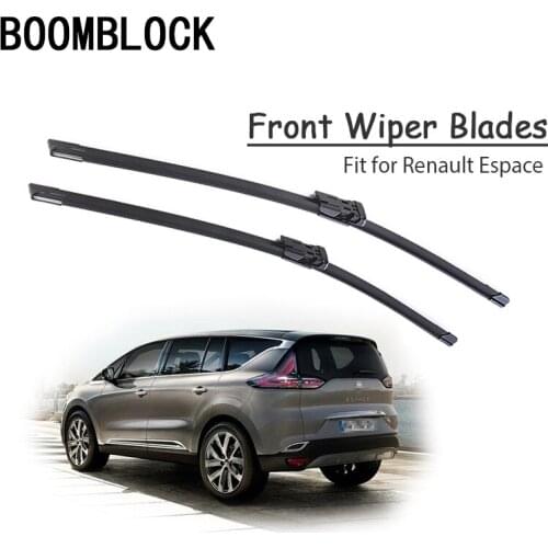 BOOMBLOCK 2PCS High Quality Front Windshield Wiper Blades For Renault Espace 2018 2017 2016 2015-2003 Accessories