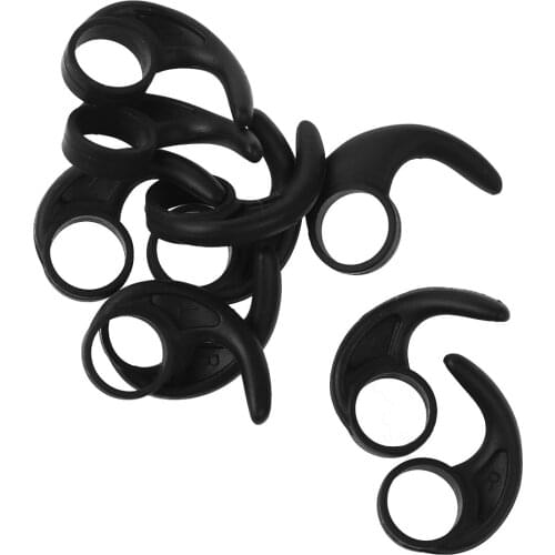 Silicone Earbud Hooks Removable Sport Earphone Grips Earhook Reusable Anti Slip Fins Wings Adapters for in-Ear and Canal Earbuds