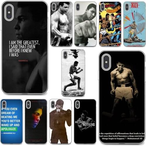 Silicone Bag Case Muhammad-Ali-King-of-Boxing-USA For Xiaomi poco X3 nfc F2 Pro M3 Mi 5X 6X Max Mix 1 2 2S 3 Mi5 Mi6 Mi3 Mi4