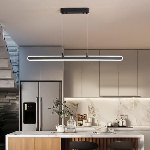 Nordic restaurant chandelier modern minimalist dining table light pastoral cafe bar simple white long strip restaurant light