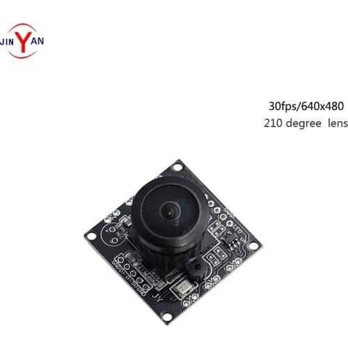 Super wide-angle lens USB2.0 free drive camera 0.3MP camera module OV7725 640*480