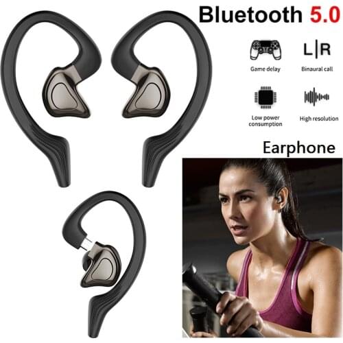 TWS portable Wireless 5.0 Bluetooth Headsets Hands-free Waterproof Headphones Stereo Sports Earbuds Earphones support dropship
