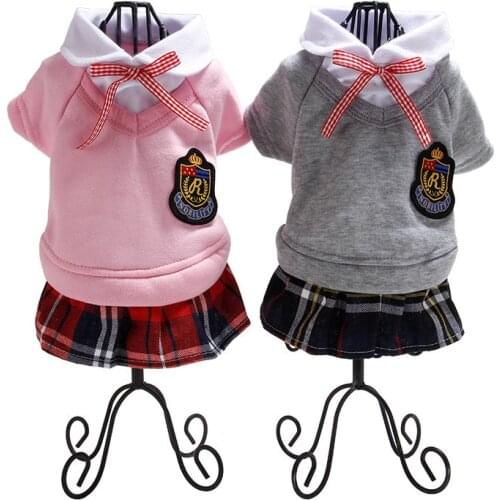 Dog pet campus wind uniform clothing chihuahua dog pet shirt dog clothes Ropa Perro