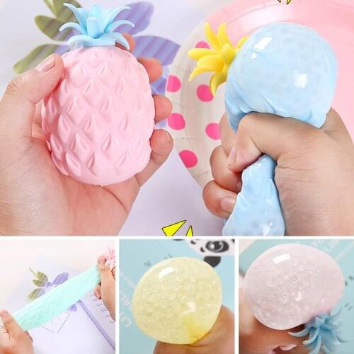 Fun Soft Pineapple Anti Stress Ball Stress Reliever Toy for Children Adult Fidget Squishy Antistress Creativity Sensory Toy Gift
