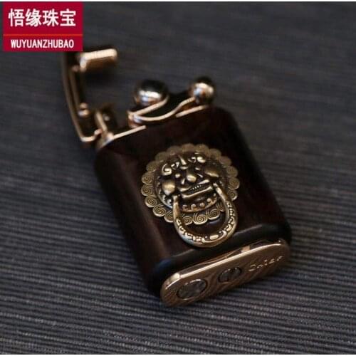 Zorro Rosewood carving suanni kerosene lighter whole material hollowing relief concept