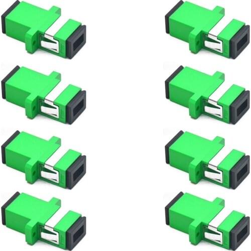 100 Pcs SC Fiber Optic Connector Adapter SC / UPC SM Flange Singlemode Simplex SC-SC APC Coupler