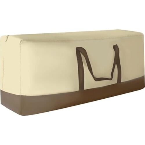2PCS / LOT Coffee Beige Outdoor Cushion Storage Bag Oxford Waterproof Dustproof Home Storage Bag