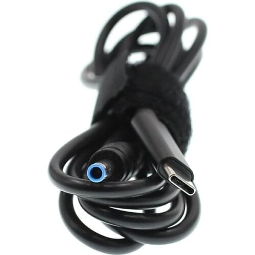 4.5x3.0mm) USB Type C PD Laptop Charging Cable Cord Dc Power Adapter Converter DC 4.5*3.0mm Male For HP