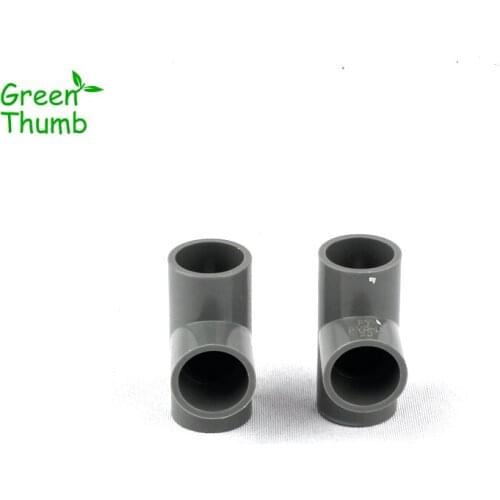 40pcs Dia 20mm Equal Diameter PVC Tee Connectors for Garden Irrigation Water Supply PVC Pipe Fittings