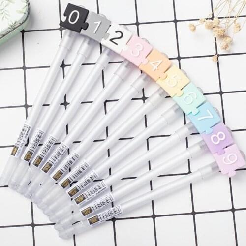 40PCS Creative Quan Zhen Guan Fa Chao Gel Pen Full Needle Tube 0.5MM Student Supplies Kawaii School Supplies Stationery