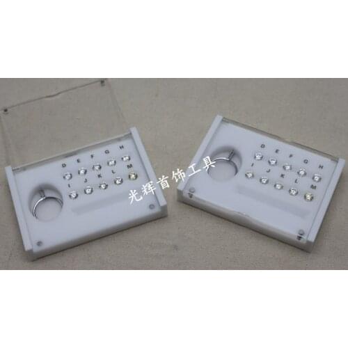 Diamond Zircon Discriminate Color Stone Color Identification Box Nice for Student Exam