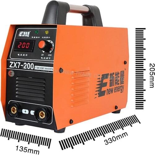 DC Digital Inverter Welding Machine ARC Welder zx7-200 Welder 220V Whole copper core portable small 6500w Flagship