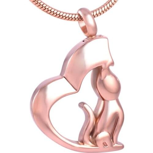 IJD8132 Pet Memorial Jewelry Wholesale or Retail Stainless Steel Cat Urn ,Cremation Urn ,Animal Urn ,Ashes Jewelry for Pet Lover