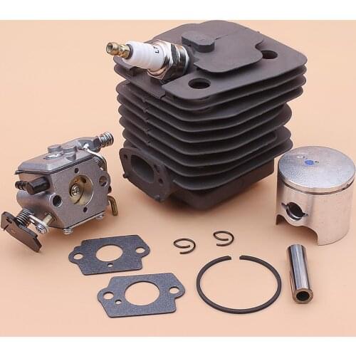 39mm Cylinder Piston Carburetor Kit For Chinese Chainsaw 3800 38cc Spark Plug Gasket Replace Part