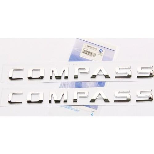 COMPASS Nameplates EMBLEM Badge 3D for COMPASS REPLACEMENT Fu