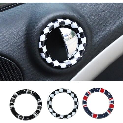 4pcs Union Jack Interior Car Door Handle Cover Ring Trim Decoration for Mini Cooper JCW Countryman R60 Car styling Accessories
