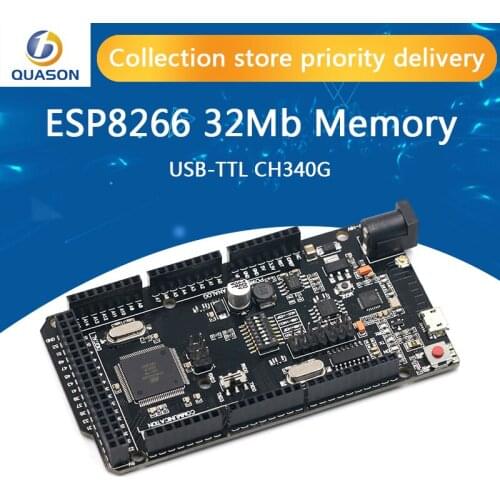 Mega+WiFi R3 ATmega2560+ESP8266 32M Memory USB-TTL CH340G Compatible For Arduino Mega NodeMCU ESP8266