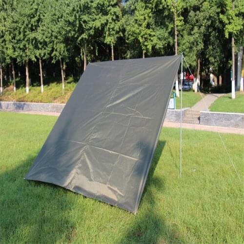 Outdoor Multifunctional Waterproof Folding Shade Tent Camping Mat Beach Ground Cloth Camping Canopy