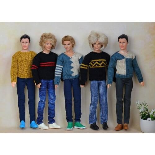 Fashion Children baby toys Girls Gift pullip boy Doll Accessories casual suit set lot clothes For boyfriend Dolls 1/6 ken