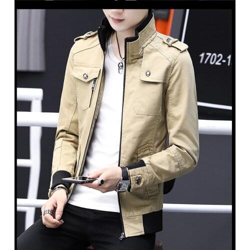 Mens Jacket Thicken Keep Warm with Velve Soft High Quality Fabric Motocycle Coat Muti Pockets Stylish Guy Jacket Cheap Price
