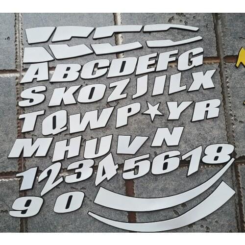 DIY Car Tire Letter Stickers 3D Stereo English Letters Free Combination Car Motorcycle Tire Stickers Wheel Personality Modified