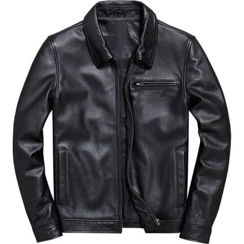 Cheap Price Cool Mans Sheepskin Coat Oversized Fashion Street Style Aviator Cowhide Jacket Winter Mens Coats XXXXL Streetwear