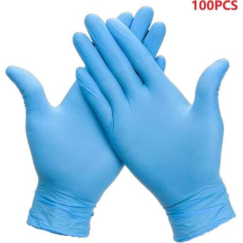 NEW 100Pcs Disposable Food Grade PVC Gloves Multifunction Industrial Disposable Gloves Vinyl Latex Powder Free Nitrile Gloves