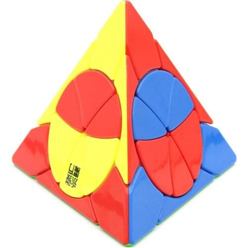 Original High Quality Petal Pyramid 3x3x3 Magic Cube YJ 3x3 Speed Puzzle Christmas Gift Ideas Kids Toys
