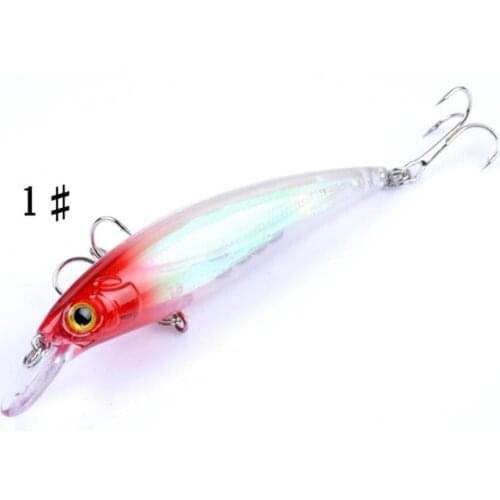 1PCS Floating Laser 11cm/13.4g Minnow Fishing Lures 3D Eyes Topwater Floating Aritificial Fishing Wobblers Crankbait Plastic
